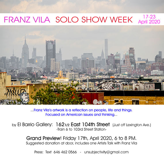 Franz Vila Solo Show Week